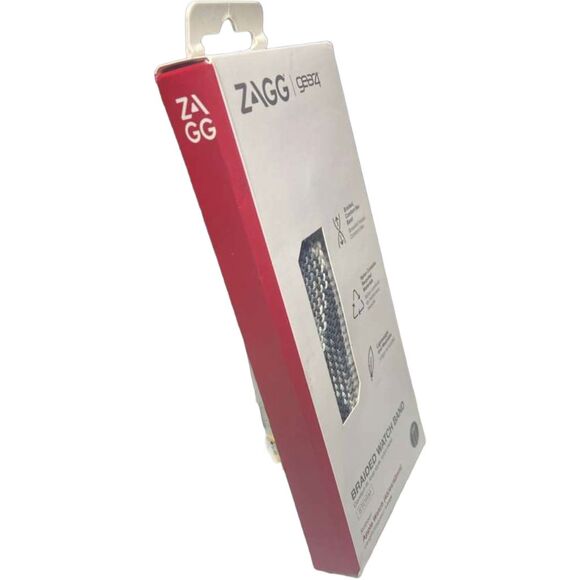 ZAGG Gear4 Braided Nylon Apple Watch Band 45/44/42mm Storm Gray Large Size - Picture 6 of 7